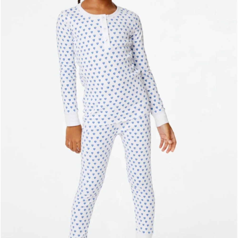 roller rabbit blue heart pajamas